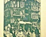 RARE VINTAGE Etching  Holmes Co Chicago Guy B. Holmes Holiday Shopping  - £15.83 GBP