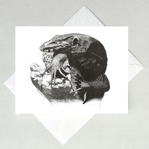 Black Water Monitor Note Cards - $4.00+