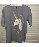 Women’s short sleeve sparkle, unicorn graphic shirt by Kakamee - $32.25 CAD