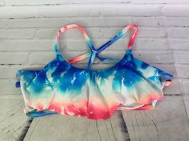 PINK Victoria’s Secret Tie Dye Palm Tree Racerback Bikini Swim Top ONLY ... - £16.27 GBP