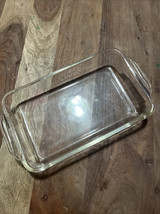 Vintage Fire King #410 Clear Glass Oblong Handled Clear Glass Baking Dis... - £9.17 GBP