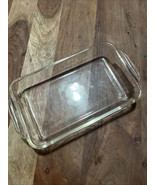 Vintage Fire King #410 Clear Glass Oblong Handled Clear Glass Baking Dis... - €10,52 EUR