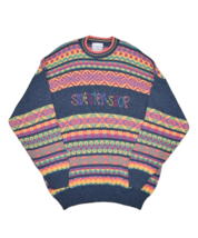Vintage The Sweater Shop Sweater Mens XL Crewneck Striped Aztec Crewneck - $48.23