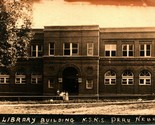 RPPC Library Building KSNS Peru Nebraska NE 1938 Postcard D1 - $8.87