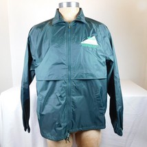 Sport-Tek By Port Authority Men Green Windbreaker Jacket WSDA Logo Size M Zipper - £23.27 GBP