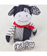 Mary Meyer Cow Plush Motley Zoo 11&quot; Black White Red Bandana Stuffed Anim... - ₹1,040.70 INR