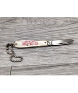 Tiny Vintage Pocket Keychain Knife &quot;Dan&#39;s Café&quot; USA Advertising  2&quot; - £11.79 GBP