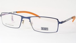 Icu By Top Look 8420 2 Blue /Apricot Unique Rare Eyeglasses Titanium 54-20-135mm - £62.72 GBP