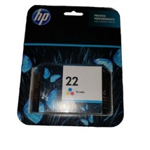 OEM Authentic HP 22 Tri-Color Ink Cartridge Exp 06/2013 (Factory Sealed) - £7.85 GBP