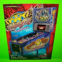 Aerosmith Pinball FLYER Limited LE Original Game Artwork Rock &amp; Roll Ste... - $23.83