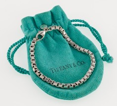 Tiffany &amp; Co.Sterlingsilber Venezianische Link Armband W / Original Tasche - $332.01