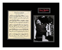 Thomas Wright &quot;Fats&quot; Waller Signed Sheet Music Museum Framed Ready to Display - £774.66 GBP