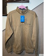 Columbia Men&#39;s Hart Mountain II Half Zip Sweatshirt, Tan, Size Medium - $39.60