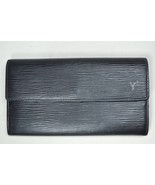 Louis Vuitton  Black Epi Porte Feuille Sarah Leather Long Bifold Wallet ... - $203.10 CAD