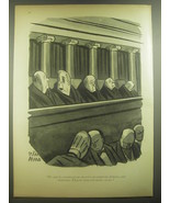 1946 Cartoon by Peter Arno - He said he considered our decision incompetent - £14.55 GBP