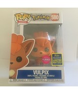 2020 San Diego Comic Con Exclusive Pokemon Funko Vulpix Pop Flocked Figure - $632.16 MXN