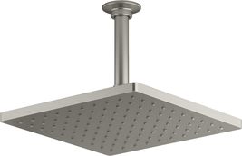 Kohler 26149-G-BN Honesty 10” Rainfall Square Shower Head-Vibrant Brushe... - £158.03 GBP