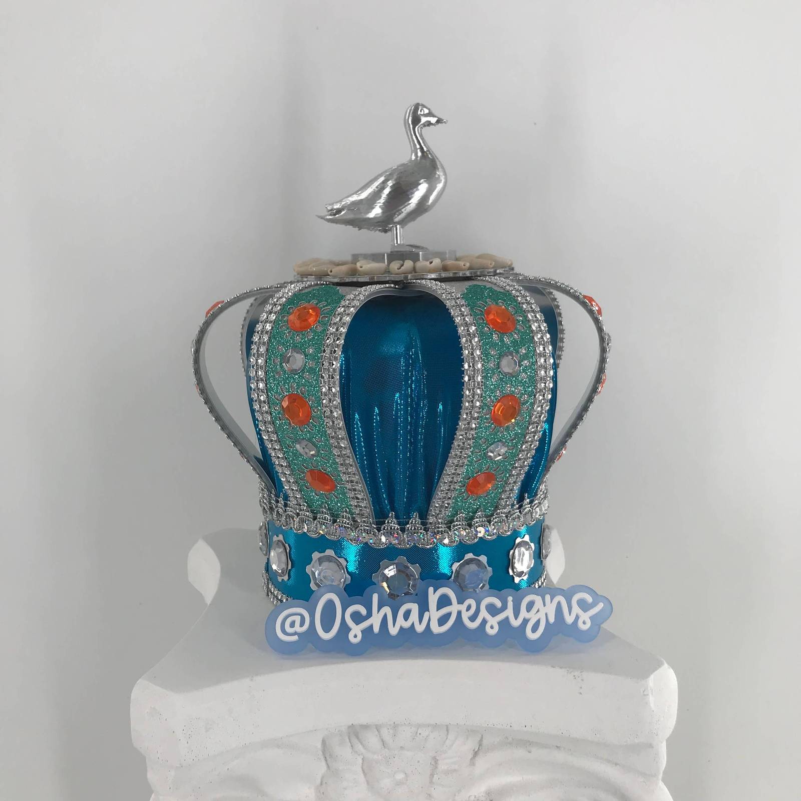 Yemaya Asesu Crown Corona Yemaya Santeria Orishas Lucumi AfroCuban Religion - $275.00