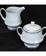 Noritake Cumberland Cream and Sugar Bowl with Lid 2225 NEAR MINT! - $33.47 CAD