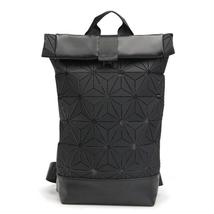 Fashion Women Men Geometric Holographic Backpack Girls Boy School Shoulder Bags  - £68.10 GBP