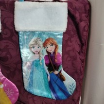 Disney Frozen Elsa and Anna 16&quot; Christmas Stocking Elsa and Anna Image - £7.61 GBP