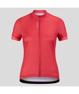 Odlo Women&#39;s Stand-up collar Full Zip Essential Print S Paradise Pink - $79.99