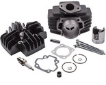 60cc Big Bore Cylinder Piston Gasket Head Top End Kit For Yamaha PW50 19... - $39.41