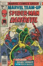 Marvel Team Up #56 ORIGINAL Vintage 1977 Marvel Comics Spider-Man Daredevil - £11.67 GBP