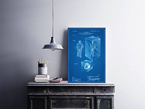Primary image for Method for Preserving the Dead Patent - Blueprint Style - Art Print - 18" tall x