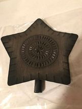 Large Star Tree Topper in Black Tin - Sale image 2