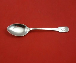 Norman Hammered by Shreve Sterling Silver Ice Cream Spoon Fluted w/ Eng Mono &quot;S&quot; - £86.99 GBP