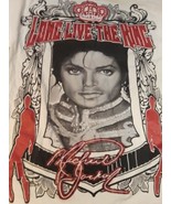 Michael Jackson &quot;Long Live the King&quot; Raneen Gold T-Shirt, Men&#39;s XL, White - $80.74