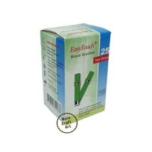 Easy Touch Test Strips For Blood Glucose Level Check - 25 Test Strips - $22.55