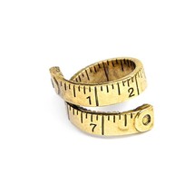 Twisted Ruler Measure Ring Free size Adjustable ring Antique Alliance Homme Part - £8.48 GBP