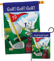 Golf!, Golf! - Impressions Decorative Flags Set S109043-BO - £45.80 GBP