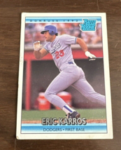 Eric Karros Signed 1992 Donruss #16 Rated Rookie MLB Baseball Card - £7.93 GBP