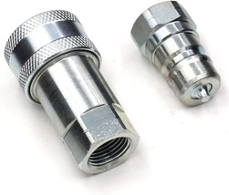 Hydraulic Quick Disconnect Coupler 3/8&quot; Npt, Ceker Iso 7241-A Tractor Co... - £26.72 GBP
