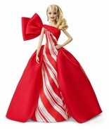 ​2019 Holiday BARBIE Doll NEW Size: 11.5-Inch Blonde Red / White Gown SHIP FREE - £47.95 GBP