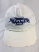 1980s Genuine Vtg Chevrolet Snapback Cap White Hat YoungAn Baseball Hat ... - £14.90 GBP