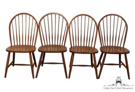 Set of 4 ETHAN ALLEN Cottage Collection Solid Maple Early American Dining Sid... - £1,784.55 GBP