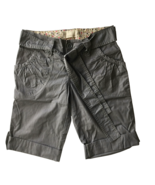 Outlooks Women&#39;s Juniors Bermuda Shorts Size 3 Cropped Shorts Gray With ... - $38.28 CAD