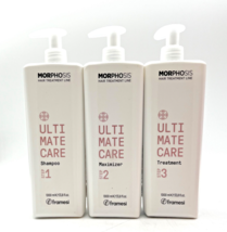 Framesi Morphosis Ultimate Care Shampoo/Maximizer/Treatment 33.8 oz/Friz... - £91.91 GBP