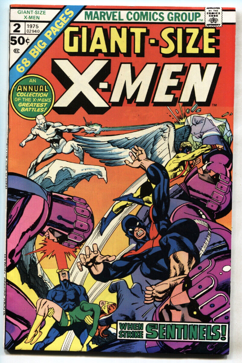 Primary image for GIANT-SIZE X-MEN #2 1975-Sentinels-Marvel comic book