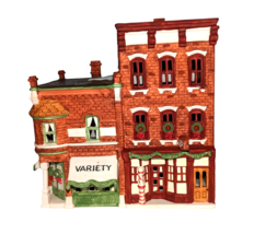 Dept 56 Variety Store and Barbershop Christmas in the City Collectible 5... - $27.67