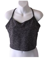 Beyond Yoga XL Women&#39;s Space Dye Slim Racerback Cropped Tank Heather Gre... - $36.64