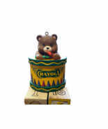Crayola Teddy Bear Binney Smith Plastic Christmas Tree Ornament - $12.86