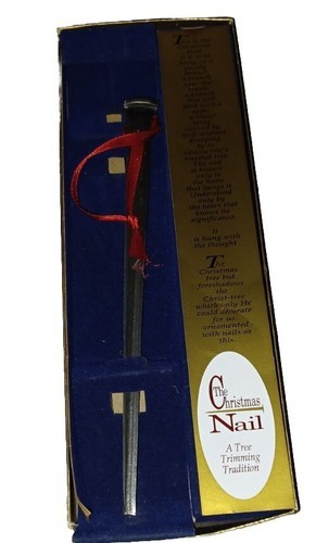 "The Christmas Nail" A Tree Trimming Tradition In Original Box 8" Item image 2