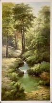 Scenery Oil Painting - Landscape Oil Painting - Unmounted Canvas 24x48 inches - £568.37 GBP