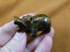 (Y-HIP-580) little brown HIPPO Hippopotamus Gemstone carving figurine ge... - €13,46 EUR