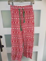 Disney Mickey Mouse Snowflake Print Pajama Bottoms Size Xs Women&#39;s Euc - £14.35 GBP